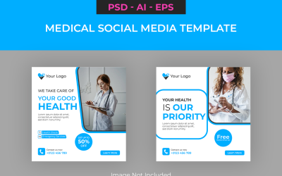 Modello di social media medico e sanitario5