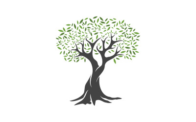 Plantilla de diseño de ilustración vectorial de icono de fruto de oliva v.1