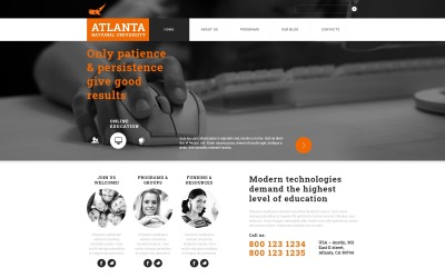 Адаптивный Joomla шаблон №49663 на тему университет