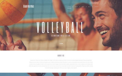 "Beach Volleyball Club WordPress Theme" Responsive WordPress thema №49672