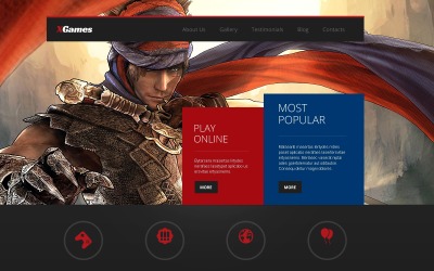 Games Responsive WordPress Theme Tema WordPress №49627