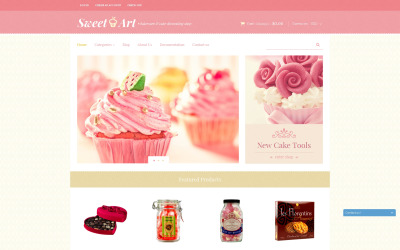Tema Shopify Responsive para Sitio de Tienda de Dulces #49652