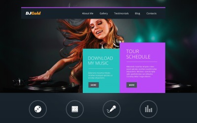 WordPress responsywny motyw muzyczny