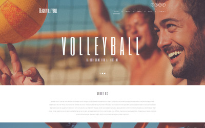 WordPress тема пляжного волейбольного клубу