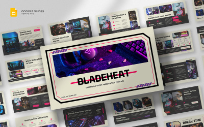 Bladeheat - 游戏电子竞技 Google 幻灯片模板