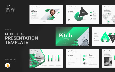 Clean Business Pitch Deck Google Slide Template