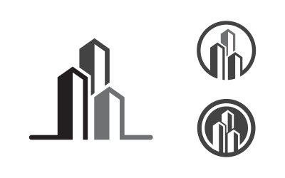 Emlak, Emlak ve İnşaat Logo tasarım şablonu v.6