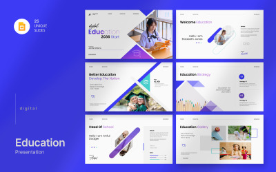 2037 Digital Education Google Slide Mall
