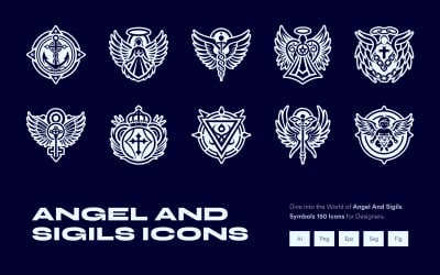 Angel Symbol and Sigils Set