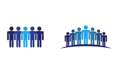 Menschen Symbol Arbeitsgruppe Vektor Illustration Design v.1