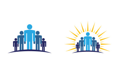 Menschen Symbol Arbeitsgruppe Vektor Illustration Design v.2
