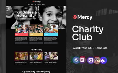 Mercy - Thème WordPress Elementor pour les organismes de bienfaisance à but non lucratif