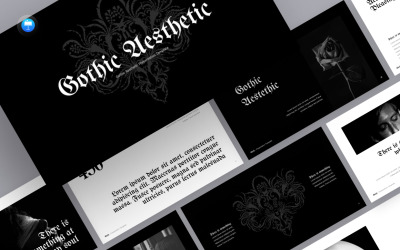Modello di presentazione estetica gotica