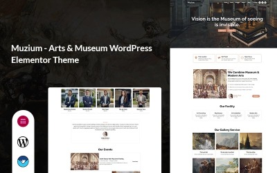 Múzeum – Művészetek és Múzeum WordPress Elementor téma
