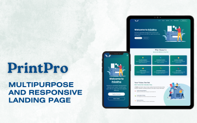 PrintPro - 印刷服务登陆页面模板