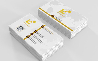 Clean &amp;amp; Modern Business Card PSD Template with Double-Sided Layout – Editable Design