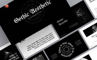 Gótikus esztétikai PowerPoint sablon
