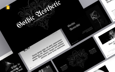 Gotische Ästhetik Google Slides Vorlage