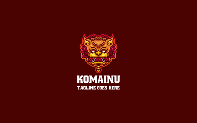 Logo mascotte semplice Komainu
