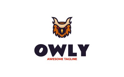 Owlco Prosty szablon logo maskotki 2