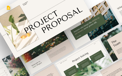 Plantilla de Google Slides para propuesta de proyecto Aster