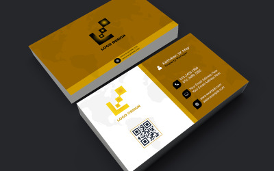 Professional Business Card Template with Front &amp;amp; Back PSD – 3.5x2" Size, 300 DPI