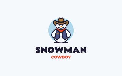 Snowman Simple Mascot Logo 26