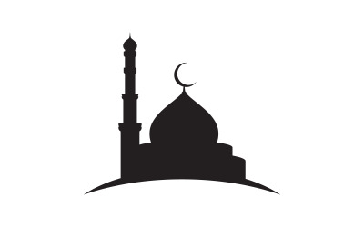 Design-Vorlage für die Illustration des Logos einer islamischen Moschee, v.31