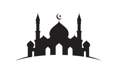 Design-Vorlage für die Illustration des Logos einer islamischen Moschee, v.33