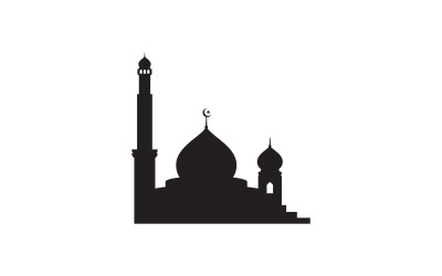 Design-Vorlage für die Illustration des Logos einer islamischen Moschee, v.36