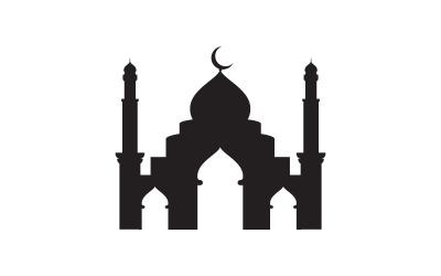 Design-Vorlage für die Illustration des Logos einer islamischen Moschee, v.37