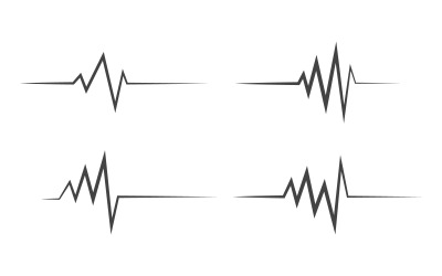 Heartbeat line Pulse Vector illustration design v.2