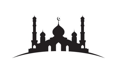 Islamic Building Mosque Logo Illustration design template v.25