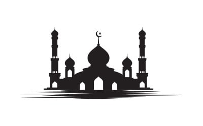 Islamic Building Mosque Logo Illustration design template v.41