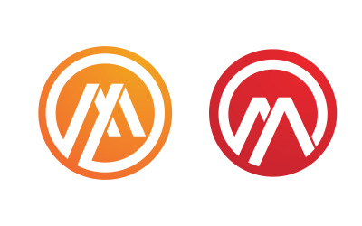 M-Buchstabe-Logo-Geschäftsvorlage, Vektorgrafik-Design v.12