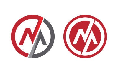 M Letter Logo Business Template vector illustration design v.5