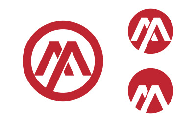 M Letter Logo Business Template vector illustration design v.6