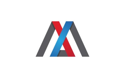 M Lettera Logo Modello aziendale illustrazione vettoriale design v.18