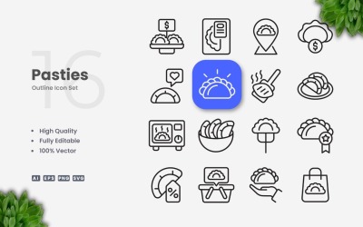 16 Pasta Anahat Simge Seti