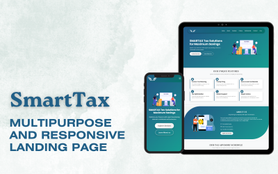 SmartTax- landningssidamall för skatterådgivare