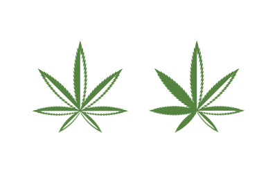 Canabis Marihuana Zeichen Symbol Illustration Design v.4