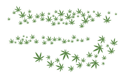 Canabis Marihuana Zeichen Symbol Illustration Design v.8