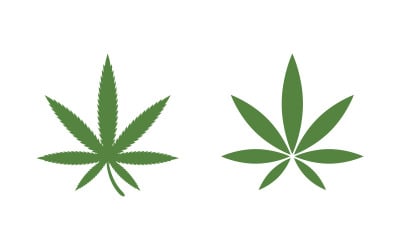 Canabis marijuana sign symbol illustration design v.5
