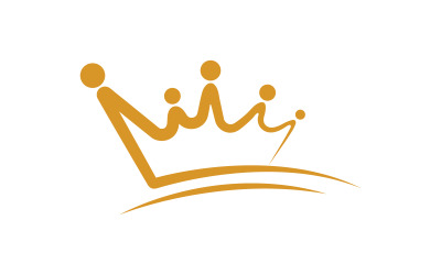 Crown of king Luxury Logo Template vector icon V.2