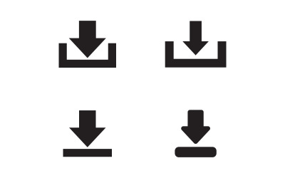 Download icon vector symbol illustration design v.1