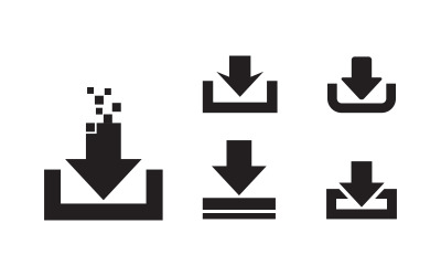 Download icon vector symbol illustration design v.2