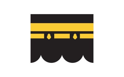 Kaaba vector illustration icon design template v.22
