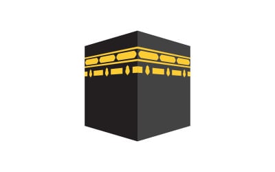 Kaaba vector illustration icon design template v.23