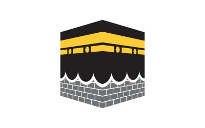 Kaaba vector illustration icon design template v.28