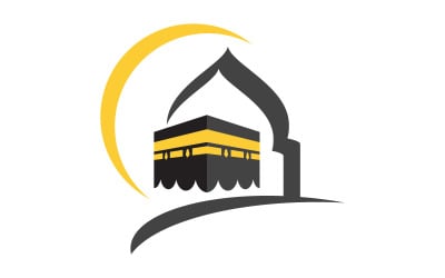 Kaaba vector illustration icon design template v.29